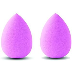 PARENCE.- Set van 2 make-up sponzen met Foundation, oogschaduw, wangen, vloeibare crèmes/professionele gemengde make-up/Beauty Blender - willekeurige kleuren