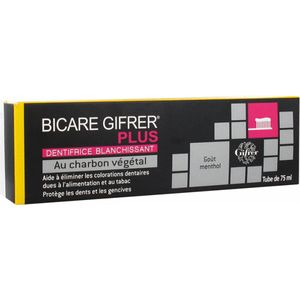 Gifrer Plus Whitening Tandpasta met Plantaardige Houtskool 75 ml