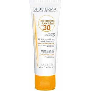 Bioderma Photoderm Akn Mat Spf30 Fluide Matifiant - Zonnebrand - 40 ml