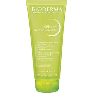 Bioderma - Sébium Gel Moussant Actif - Gezichtsreiniger - Voor Vette Huid