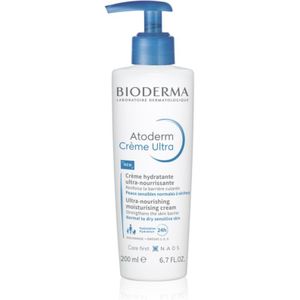 Bioderma Atoderm Créme Ultra Voedende Bodycrème voor Normale tot Droge Gevoelige Huid Parfumvrij 200 ml