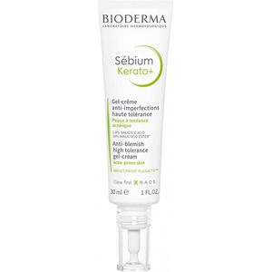 Bioderma Sébium Kerato+ Gel Crème tegen Oneffenheden van Acne Huid 30 ml