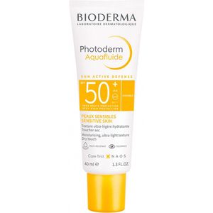 Bioderma - Photoderm Aquafluid SPF50+ - Zonnebrandcrème - 40 ml - Voor Gevoelige Huid