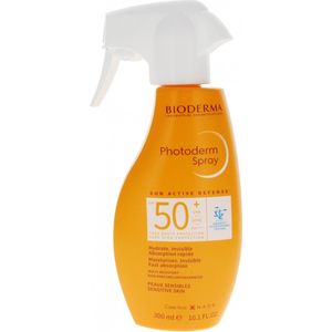 Bioderma - Photoderm Spray - SPF50+ - Zonnebrand - Voor Gezicht en Lichaam - Waterbestendig