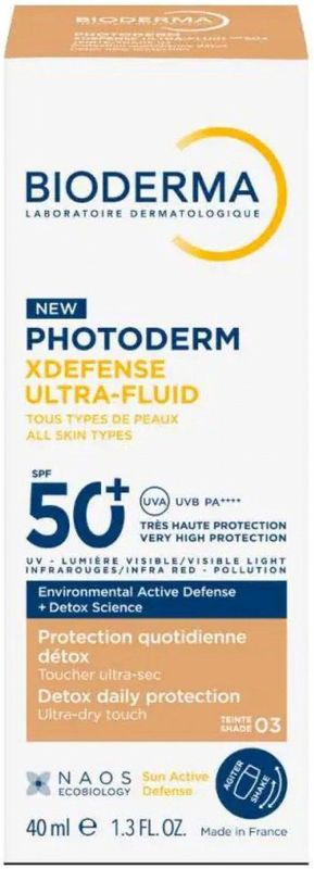 Bioderma - Photoderm XDefense Color 03 - Gezichtszonnebrandcrème - SPF 50 - Getint