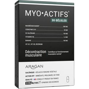Myo Actifs décontraction musculaire 30 gélules