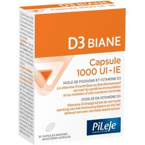 PiLeJe D3 Biane 1000IU Softgel 30 stuks