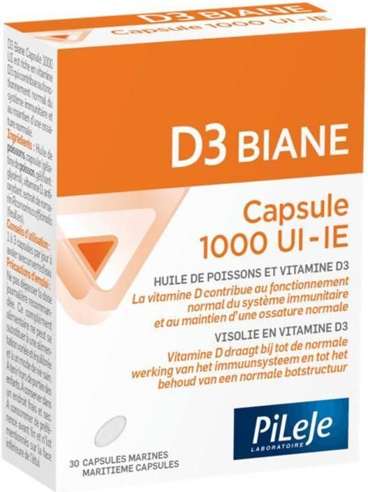 D3 Biane - Capsule - 1000 IE - Vitamine D