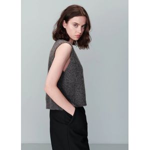 Grace & Mila - Nars - Gilet - Grijs - Mohairwol - Mouwloos