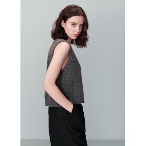 Grace & Mila - Nars - Gilet - Grijs - Mohairwol - Mouwloos