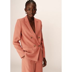 Grace & Mila - Blazer - Terracotta - 98% Polyester, 2% Elastaan