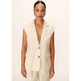 Grace & Mila - Pietro Gilet - Beige - Linnen/Katoen