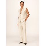 Grace & Mila - Pietro Gilet - Beige - Linnen/Katoen