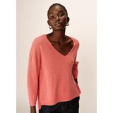 Grace & Mila - Paltrow - Trui - Koraal - Losse Pasvorm, 3/4 Mouwen, V-hals