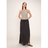 Grace & Mila - Ronsard - Lange Rok - Antraciet - 100% Viscose