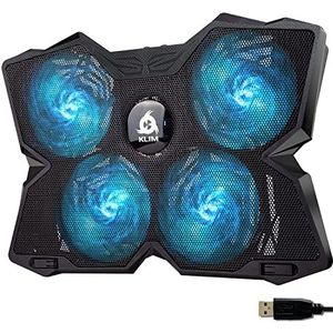 KLIM - Wind - Laptopkoeler - Zwart - 4 Ventilatoren