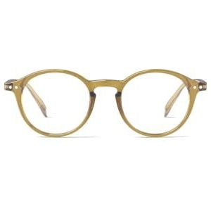 IZIPIZI Unisex Shape D leesbril, goudgroen, 48 x 142 x 138 mm, Golden Green., 48 x 142 x 138 mm