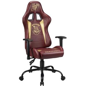 Subsonic Harry Potter gamingstoel, ergonomisch, officieel design, verstelbare rugleuning/armleuningen, kunstleer, bordeauxrood, 79 x 28 x 52 cm