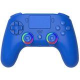 Subsonic - Draadloze controller voor PS4 / Playstation 4 – bluetooth-controller met LED, trillingen en aansluiting voor gamingheadset - Blauw