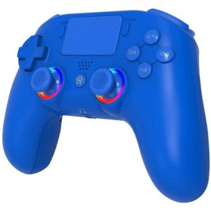 Subsonic - Draadloze controller voor PS4 / Playstation 4 – bluetooth-controller met LED, trillingen en aansluiting voor gamingheadset - Blauw