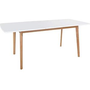 HELGA Uittrekbare tafel 120 / 160cm wit