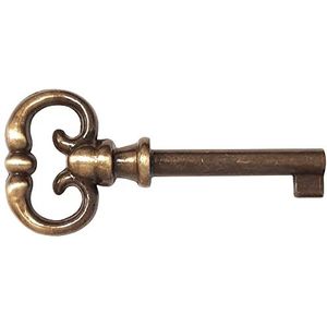 cyclingcolors antieke decoratie rustieke vintage sleutel zamak sleutel (verouderd messing)