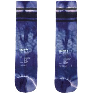 Satisfy - Merino Tube Socks - Grijs - Hardloopsokken - Dusk Tie-Dye