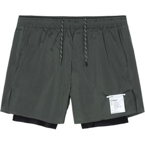 Satisfy - CoffeeThermal 8"" Shorts - Grijs - Hardloopshorts voor Heren
