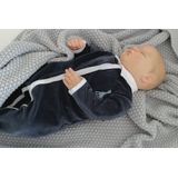 Sophie de giraf - boxpakje - met kraagje - velours - donkerblauw - 3 Maanden - 60cm