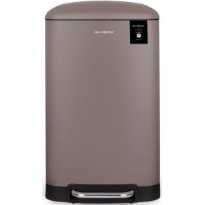 Pedaalemmer roestvrij staal Collectors, taupe, nr. 883, 40 L, compatibel met 50 L zakken, uitneembare binnenemmer, elegant design, matte afwerking, geruisloze dekselsluiting