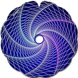 Spoke Guard Pair for Wheelchair, Fit 53,51 to 54,50cm Handrims Outer Diameter with Flat Tabs - Spirale bleue