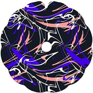 Spoke Guard Pair for Wheelchair, Fit 49,51 to 50,50cm Handrims Outer Diameter with Flat Tabs - Art Pollock bleu