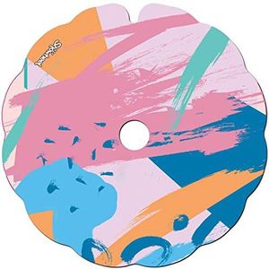 Spoke Guards for Wheelchair (Pair), Fit 49,51 to 50,50 cm Handrim Outer Diameter with Flat Tabs - Brush style pink