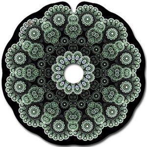 Spoke Guards for Wheelchair (Pair), Fit 53,51 to 54,50 cm Handrim Outer Diameter with Round Spacers - Mandala 8