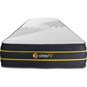Sleepfit - ultra Matratze 90x210cm, Memory-Schaum und Mikro-Taschenfedern, Härtegrad 2, Höhe: 26cm, 7 Komfortzonen