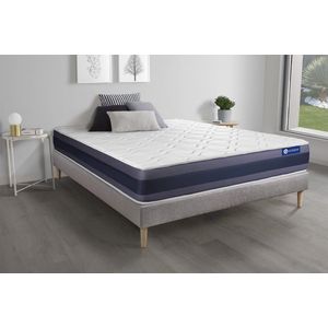 Complete boxspring met matras tweepersoons- Actisom Actilatex morpho grijs - Latex en traagschuim - 180 x 210 cm