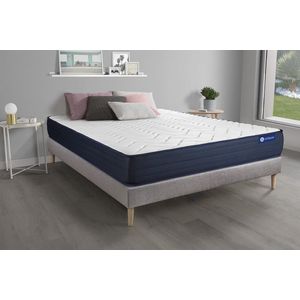 Complete boxspring met matras tweepersoons- Actisom Actimemo life grijs - Traagschuim - 120 x 210 cm