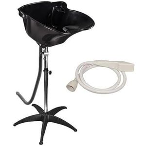 BIOTIFF Aluminium set kappers hoofdreiniger zwart met handdouche