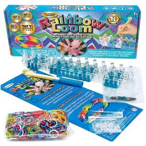 Bandai - Rainbow Loom Original - Creatieve Vrije Tijd - Weefgetouw met 600 Elastieken