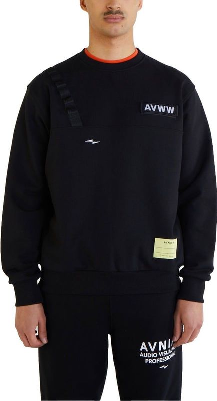 Avnier - Shadow Black V2 - Sweatshirt - Zwart - Crewneck van Nylon