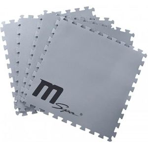MSpa Mat 9 stuks schuimrubberen matten voor opblaasbare whirlpool, grijs
