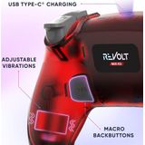 Oniverse - Revolt - Gamecontroller - Rood - Draadloos - Met Hoofdtelefoonuitgang