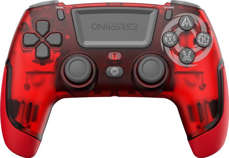 Oniverse - Revolt - Gamecontroller - Rood - Draadloos - Met Hoofdtelefoonuitgang
