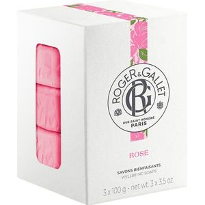 Roger & Gallet - Rose Giftset - 300 g - Dames - Soap Bar - 3x100gr