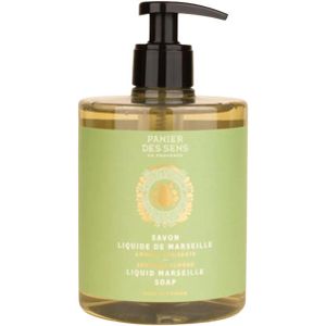 Panier des Sens - Marseille vloeibare zeep amandel - vloeibare handzeep - met kokosolie en zoete amandel - 96% natuurlijke ingrediënten - handgemaakte zeep gemaakt in Frankrijk - 500 ml