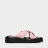 Elleme, Slippers Roze, Dames, Maat:38 EU