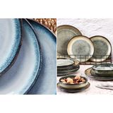 Genesis - BASALT - Serviesset - 18 delig - Vulkanisch Bruin