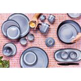 Genesis - BASALT - Serviesset - 18 delig - Vulkanisch Bruin