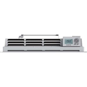 Vaste elektrische radiator met droge inertie 1000W OCEANIC Rubis - Glasfront - Wit - NF