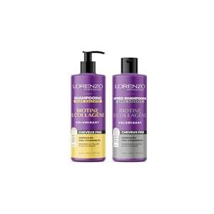 Lorenzo - Pack Care – shampoo en conditioner met biotine en collageen – 2 x 500 ml